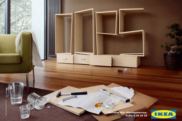 IKEA flat packing