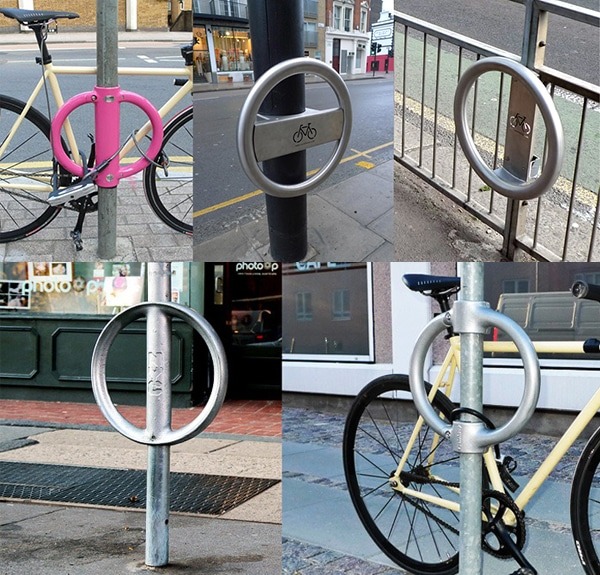 Cylcehoop installed in London streets. (Source: Cyclehoop)