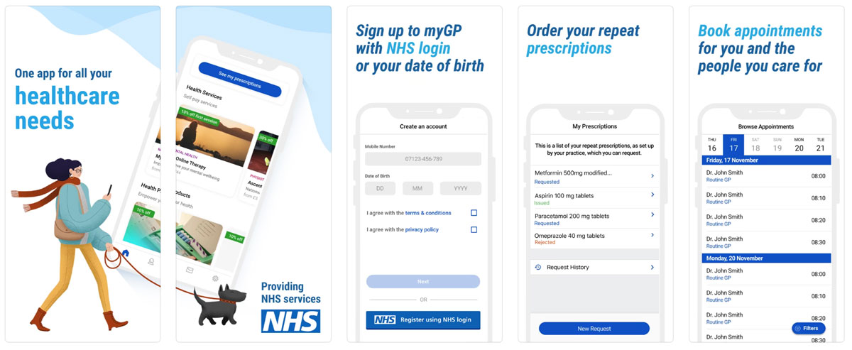 MyGP healthcare app